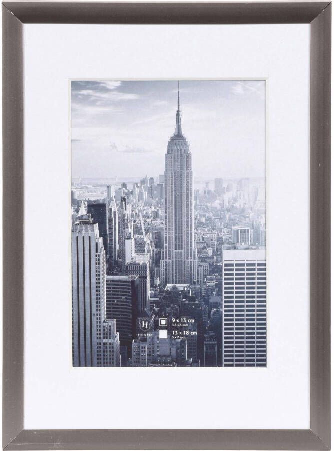 Henzo Fotolijst Manhattan Fotomaat 13x18 cm Donkergrijs
