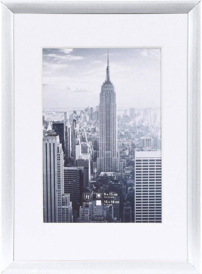 Henzo Fotolijst Manhattan Fotomaat 13x18 cm Zilver