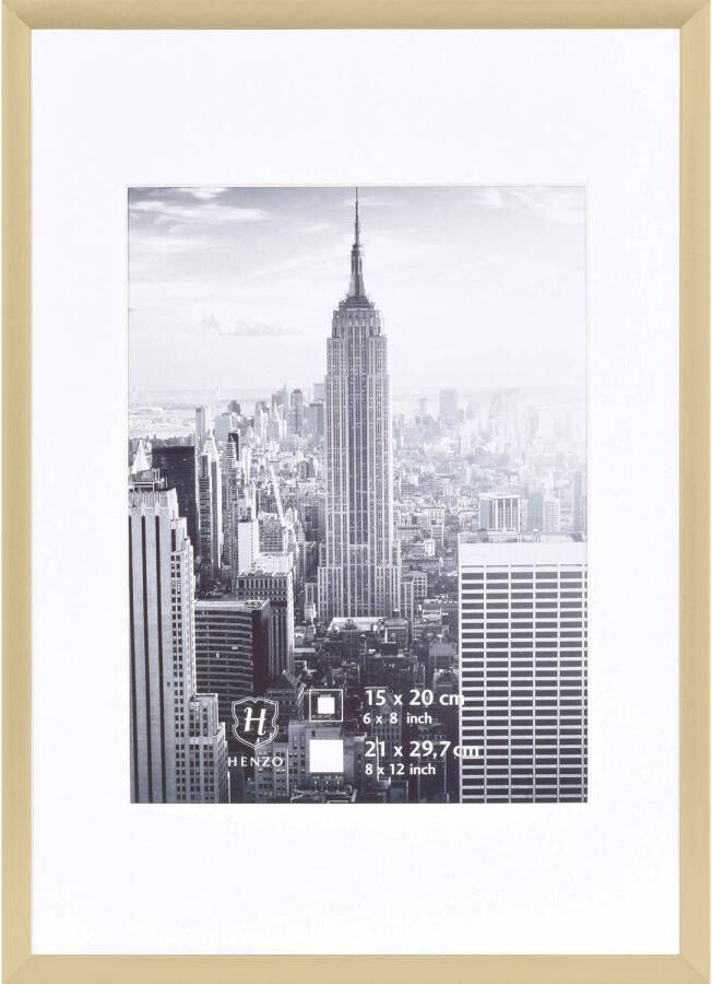 Henzo Fotolijst Manhattan Fotomaat 21x30 cm Goud