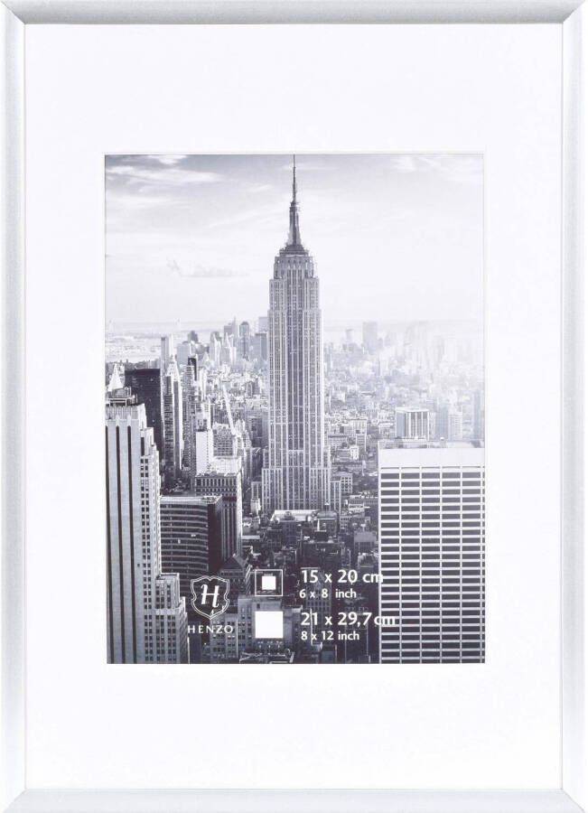 Henzo Fotolijst Manhattan Fotomaat 21x30 cm Zilver