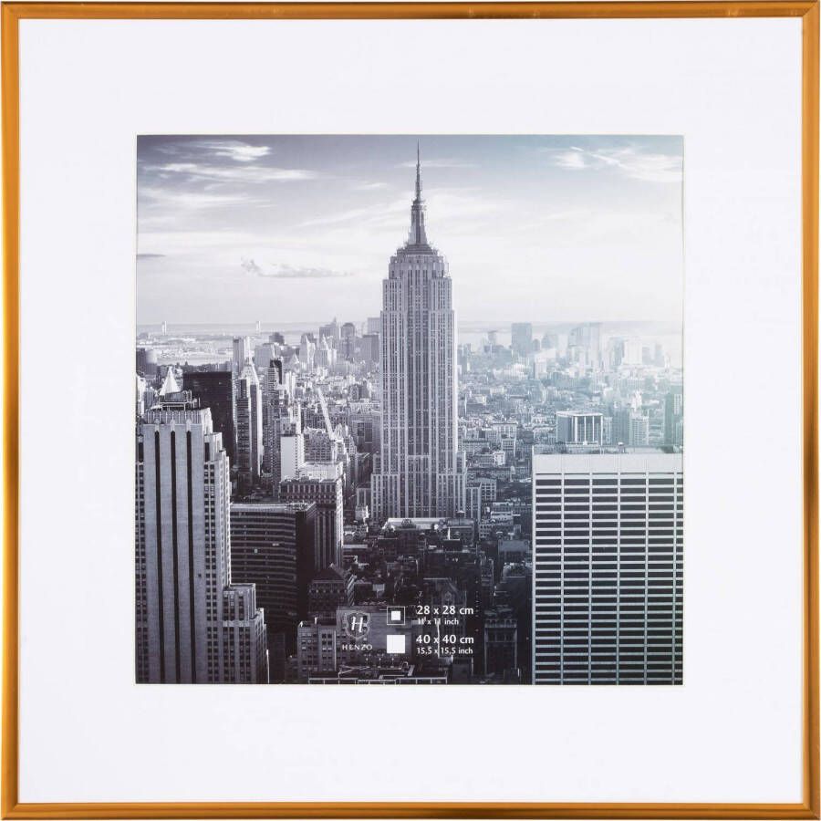 Henzo Fotolijst Manhattan Fotomaat 40x40 cm Brons