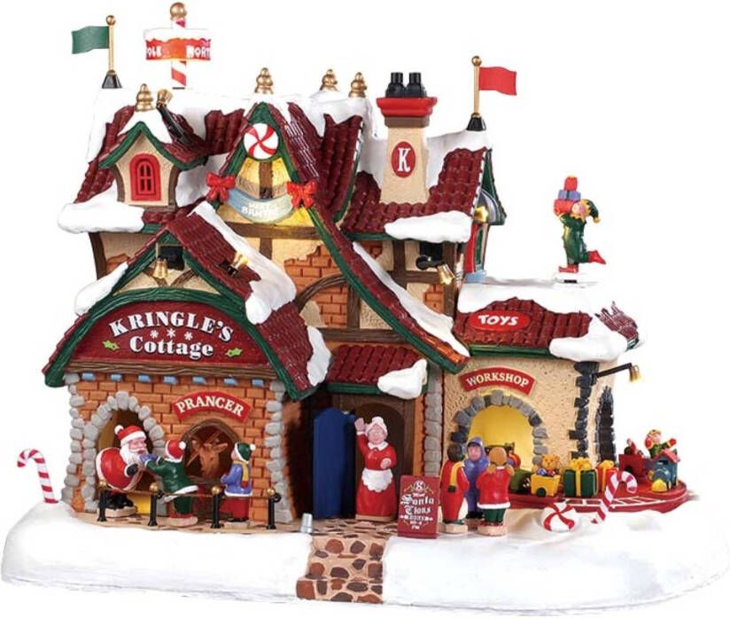 LEMAX Kringle&apos;s cottage with 4 5V adaptor