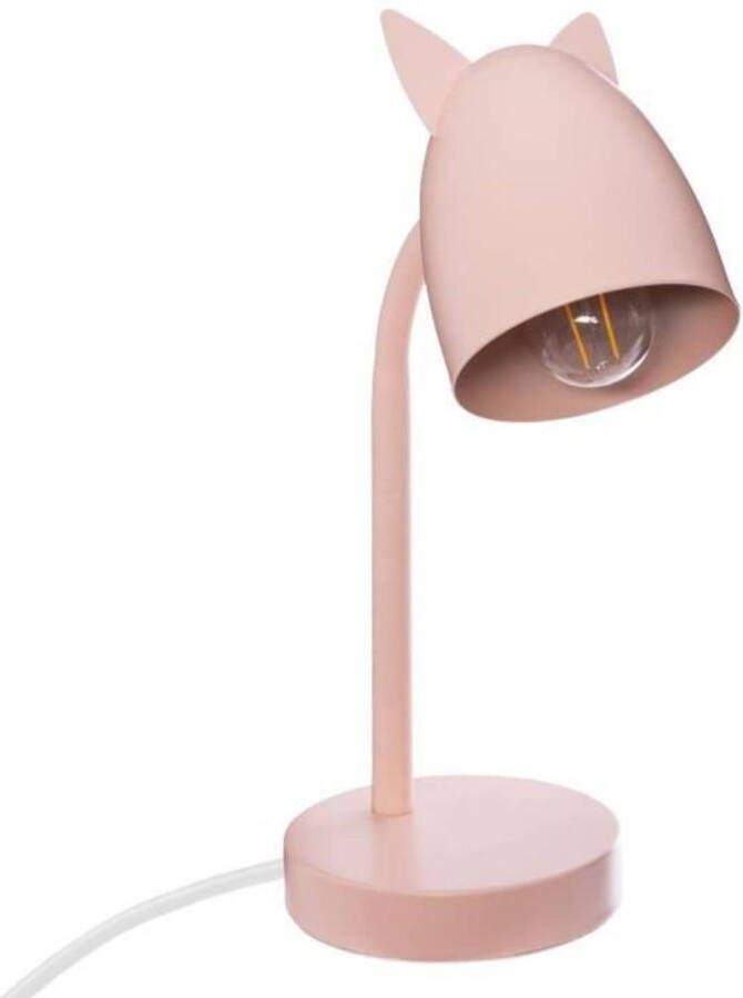 Atmosphera Metalen oren lamp E14 25 W H. 31 cm Roze