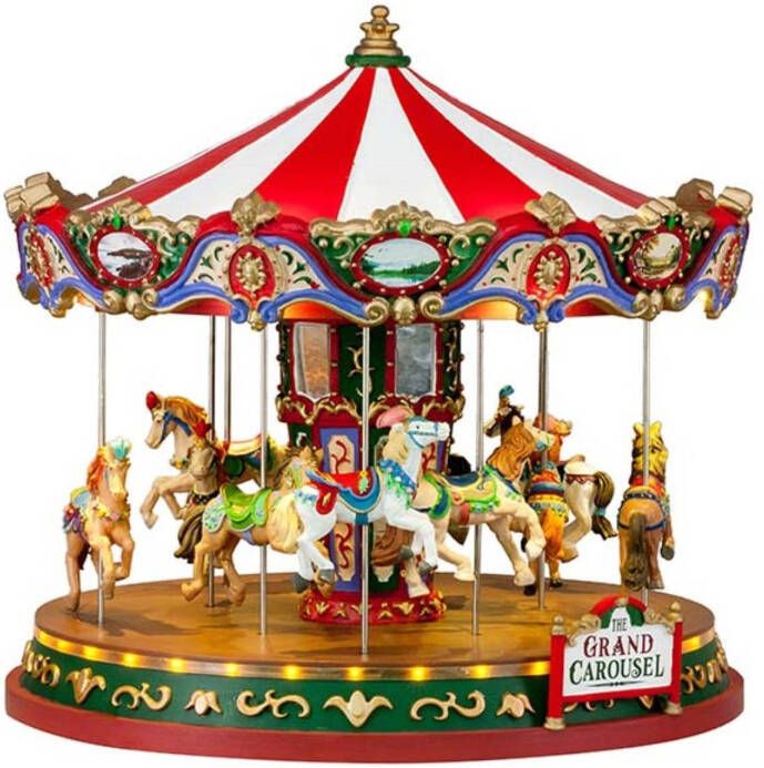 LEMAX 'The Grand Carousel' Verlichte attractie met animatie &