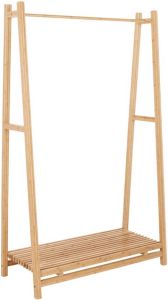 Hioshop Balou kapstok 1 ophangstang 1 plank bamboe.