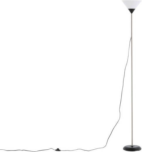 Hioshop Batang verlichting vloerlamp 25 4x25 4x178cm plastic beige zwart wit.