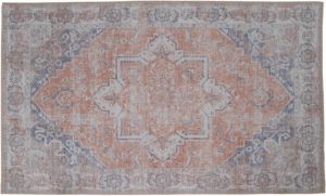Hioshop Hawai vloerkleed 200x300 cm oranje en blauw.