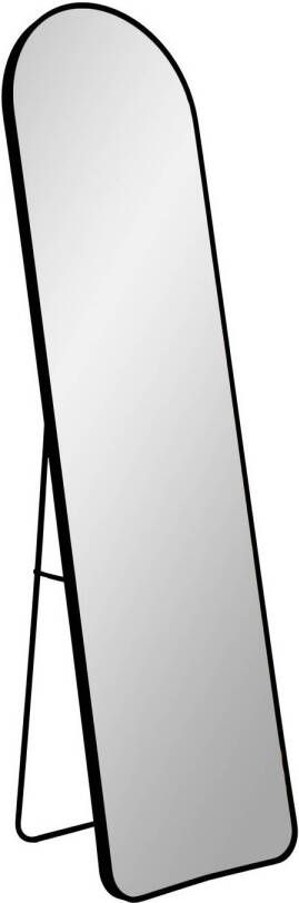 Hioshop Madrid spiegel 40x150 cm zwart.