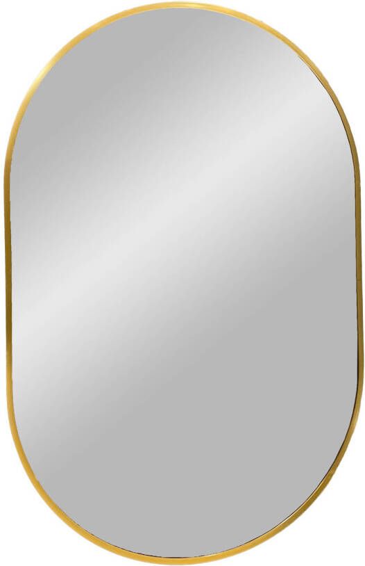 House Nordic Madrid Mirror Spiegel met messing look lijst 50x80 cm