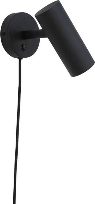 Hioshop Paris wandlamp 10x22x15cm zwart.