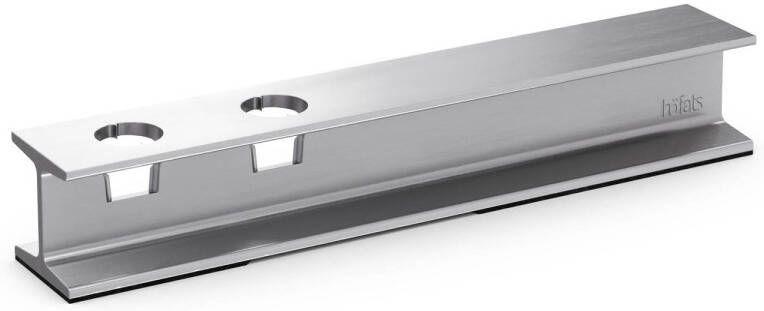Höfats Henry Metal Kandelaar voor 2 Kaarsen Aluminium Zilver