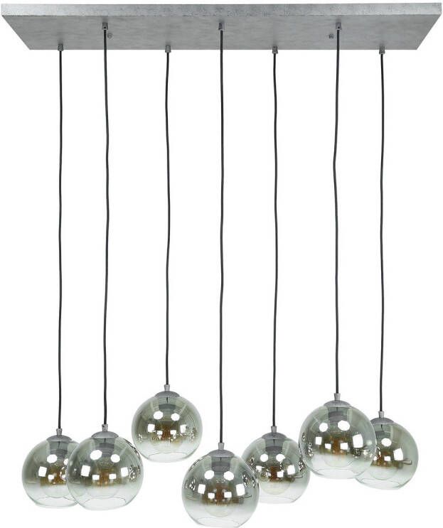 Hoyz Hanglamp Bubble Shaded 7 Lampen Industrieel Grijs Zwart