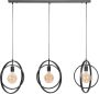 Hoyz Collection Hoyz Industriele Hanglamp 3 Lampen Turn Around Zwart - Thumbnail 1