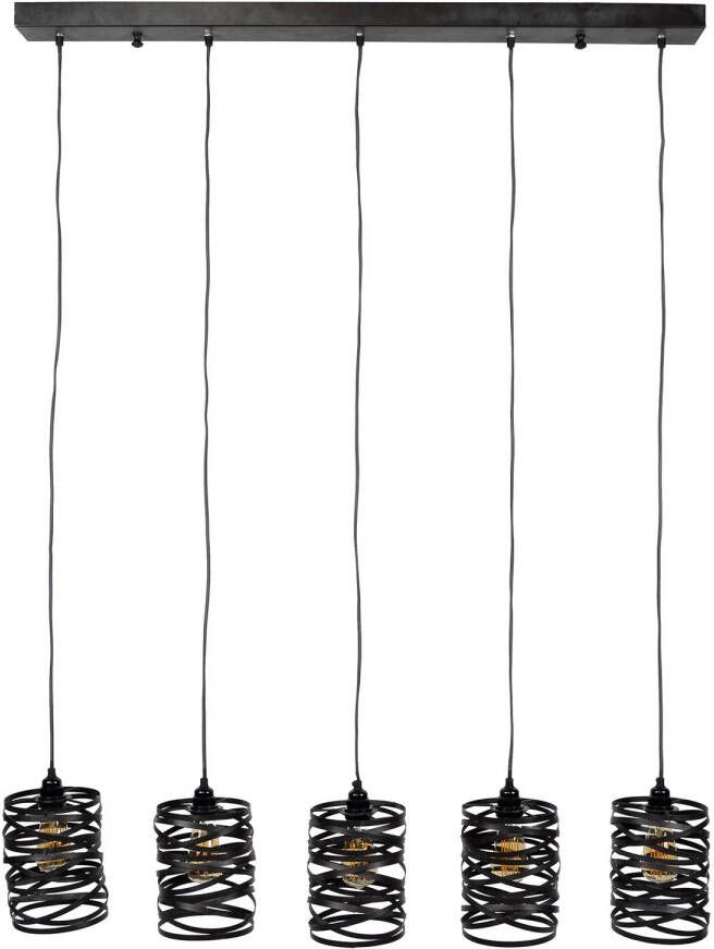 Hoyz Industriele Hanglamp 5 Lampen ø17 Spiraal