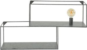 Hoyz Collection Hoyz Wandschap 1L cubic L Oud zilver