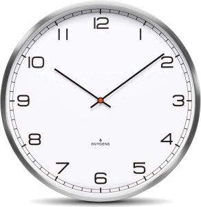 Huygens Amsterdam Huygens One Arabic 45cm RVS Wandklok Stil Quartz uurwerk