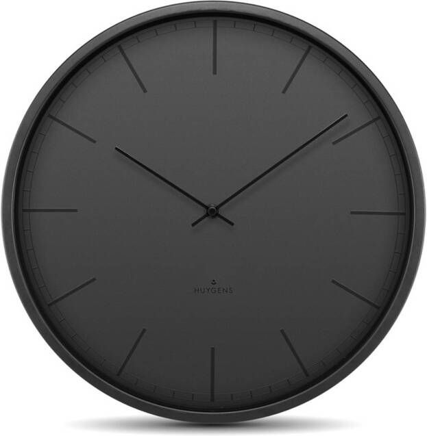 Huygens Tone Index 25cm Zwart Wandklok Stil Quartz uurwerk