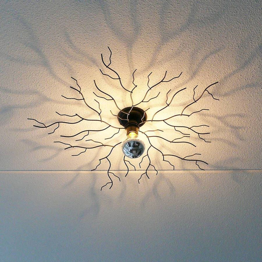 I-Lumen Plafondlamp Bichero Ø 80 cm zwart