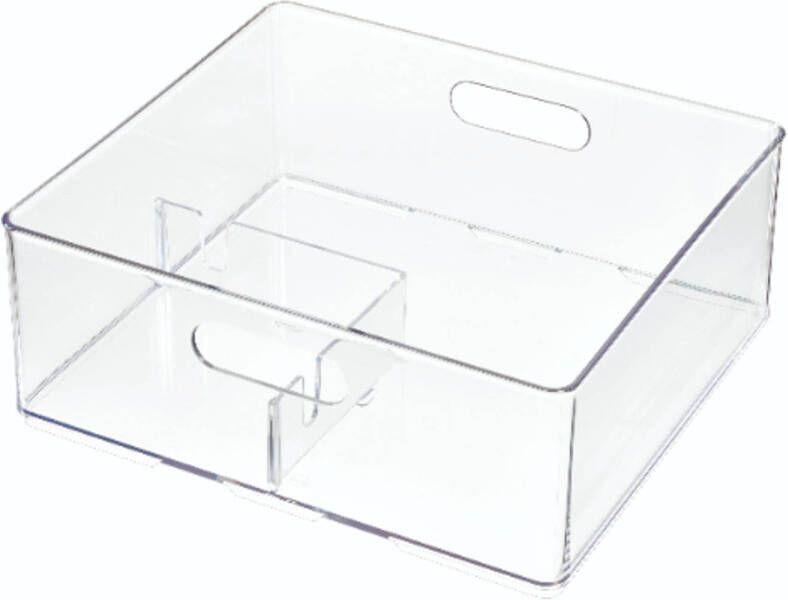 IDesign Haardroger Opbergbox 31.1 x 25.9 x 10.2 cm Stapelbaar Kunststof | The Home Edit