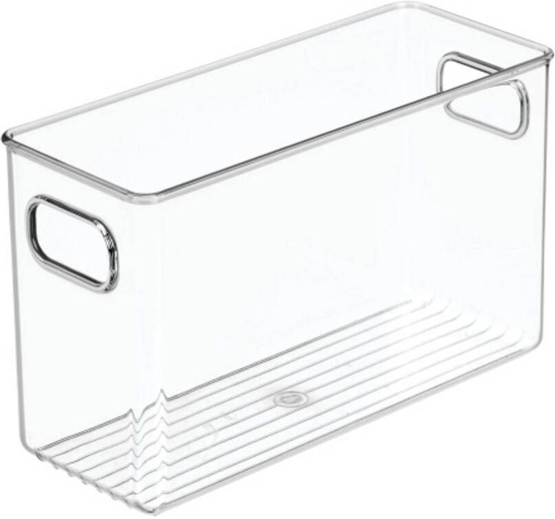 IDesign Opbergbox met Handvat 25.4 x 9.9 x 15.5 cm Kunststof Transparant | Linus