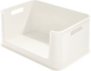 IDesign Opbergbox met Opening en Handvaten 30.2 x 43 x 20.3 cm Gerecycled Kunststof |Eco Storage