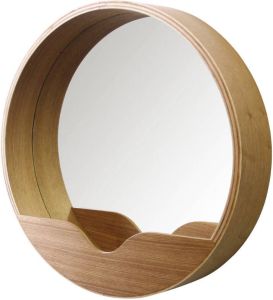 Intens Wonen Zuiver round wall spiegel hout small