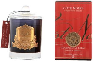 InteriorScent nl Geurkaars Cognac & Tabacco 185gr goud Cote Noire