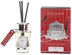 InteriorScent nl Geurstokjes Cognac & Tabacco 90ml zilver Cote Noire