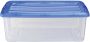 Iris Topbox Opbergbox 30L 57.5x39x20.5 cm Blauw Transparant - Thumbnail 1