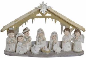 Items Complete kerststal kerststalletje inclusief kerststal beelden 25 cm Kerststallen