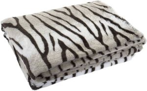 Items Fleece deken tijger strepen dierenprint 150 x 200 cm Woondecoratie plaids dekentjes met dierenprint Plaids