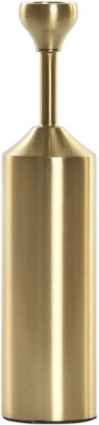 Items Luxe kaarsenhouder kandelaar goud metaal 5 x 5 x 22 cm kaars kandelaars
