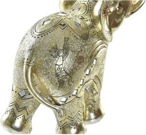 Items Olifant dierenbeeld goud polyresin 24 x 10 x 24 cm home decoratie Beeldjes