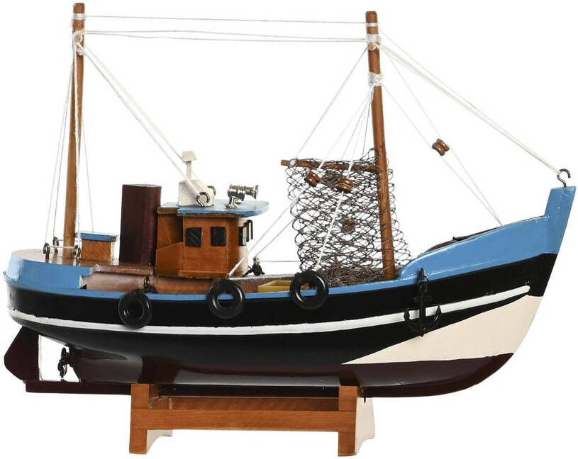 Items Vissersboot schaalmodel Hout 23 x 7 x 18 cm Maritieme boten decoraties voor binnen Beeldjes