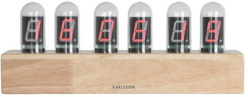 Karlsson Tafelklok Cathode hout