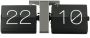 Karlsson tafelklok Flip 36 x 8 5 x 14 cm chroom zwart - Thumbnail 1