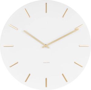 Karlsson Wandklok Charm Staal 26 5x14 5x7 5cm Wit