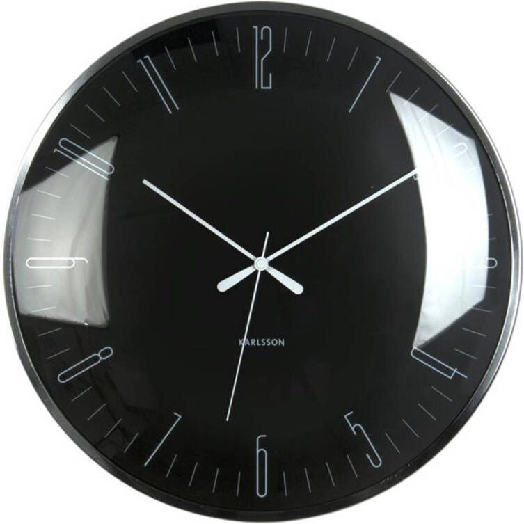 Karlsson Wandklok Dragonfly zwart