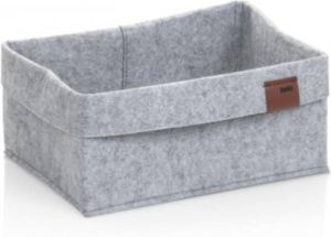 Kela Mand 26 x 19 cm Vilt Lichtgrijs Fay
