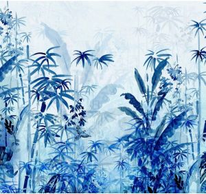 Komar Blue Jungle Vlies Fotobehang 300x280cm 3-banen