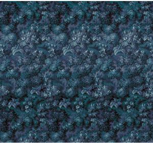 Komar Botanique Bleu Vlies Fotobehang 300x280cm 6-banen