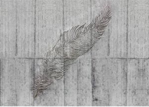 Komar Concrete Feather Vlies Fotobehang 350x250cm 7-banen