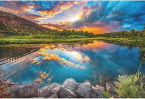 Komar Daybreak Vlies Fotobehang 368x248cm 4-delen