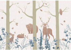 Komar Fotobehang Vliestapete Forest Animals 400 x 280 cm