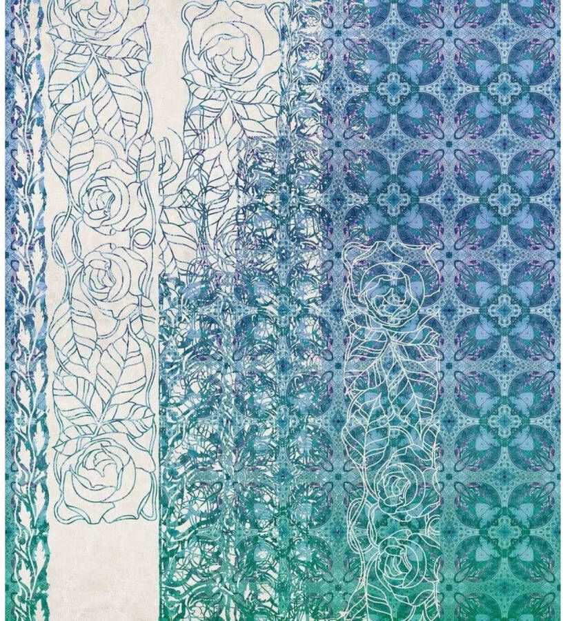 Komar Fotobehang Art Nouveau Bleu 250x280cm Vliesbehang