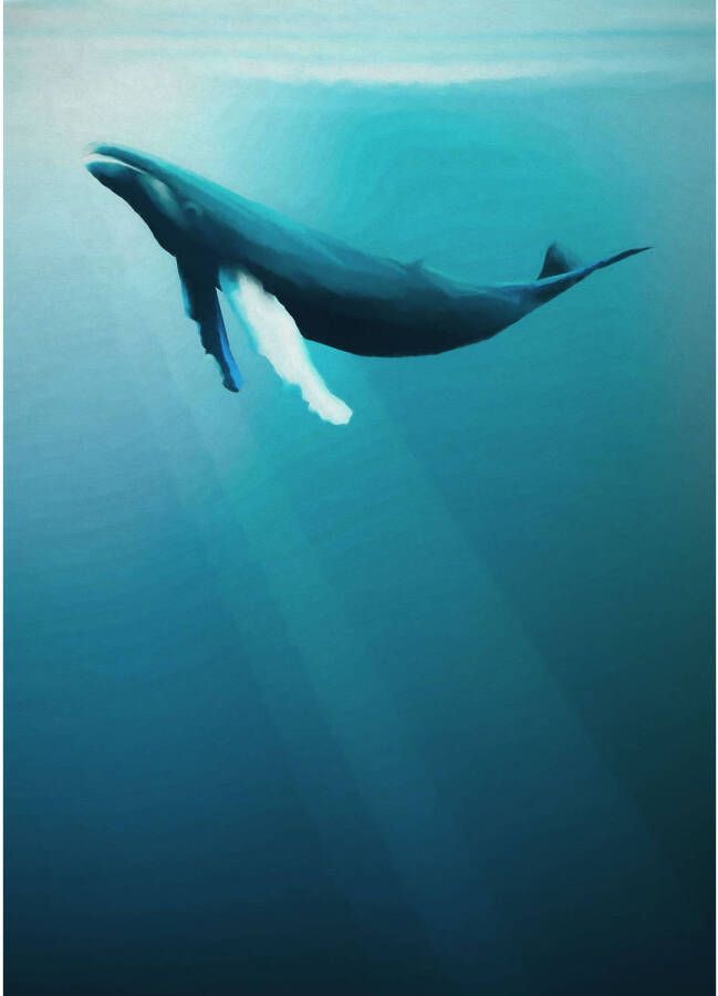 Komar Fotobehang Artsy Humpback Whale 200x280cm Vliesbehang