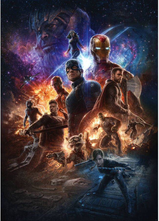 Komar Vliesbehang Avengers Battle of Worlds 200x280 cm (breedte x hoogte)