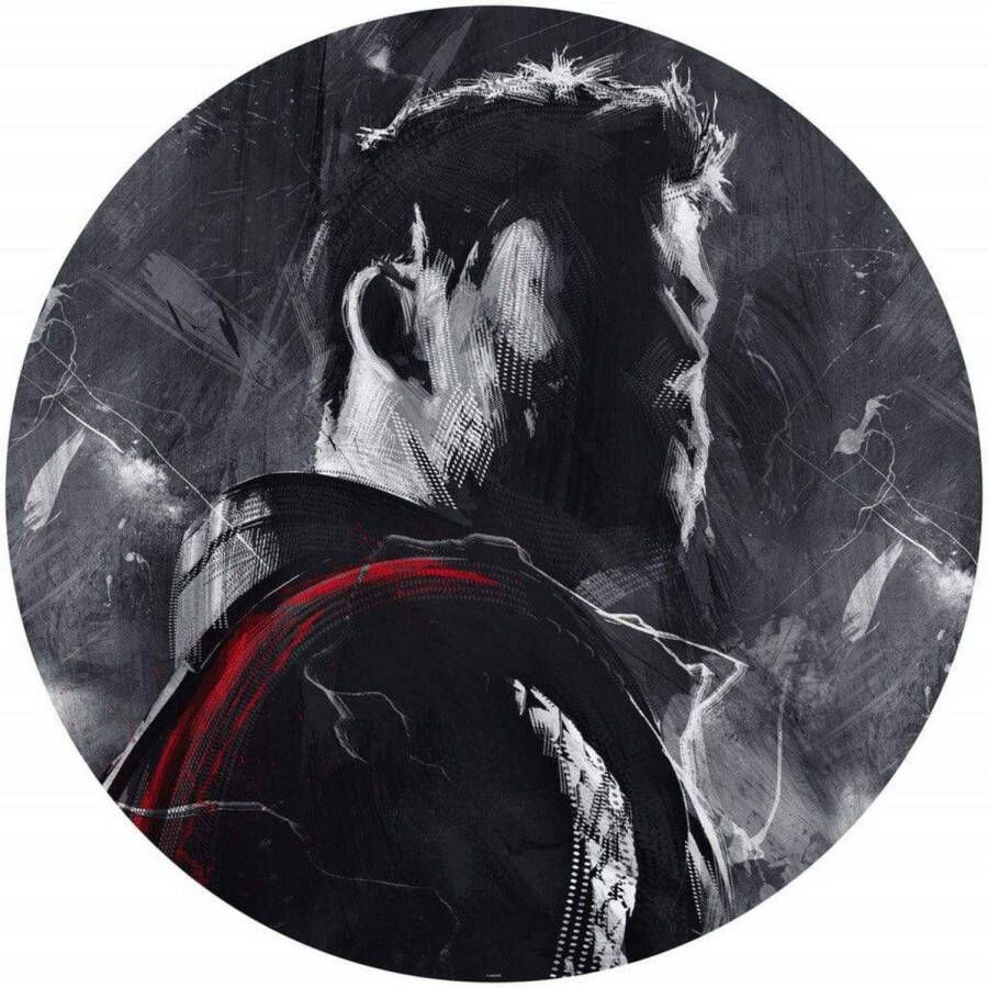 Komar Fotobehang Avengers Painting Thor 125 x 125 cm (breedte x hoogte) rond en zelfklevend
