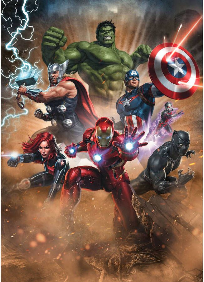 Komar Avengers Superpower Vlies Fotobehang 200x280cm 4-Banen