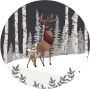 Komar Fotobehang Bambi Great Prince 125 x 125 cm (breedte x hoogte) rond en zelfklevend - Thumbnail 1